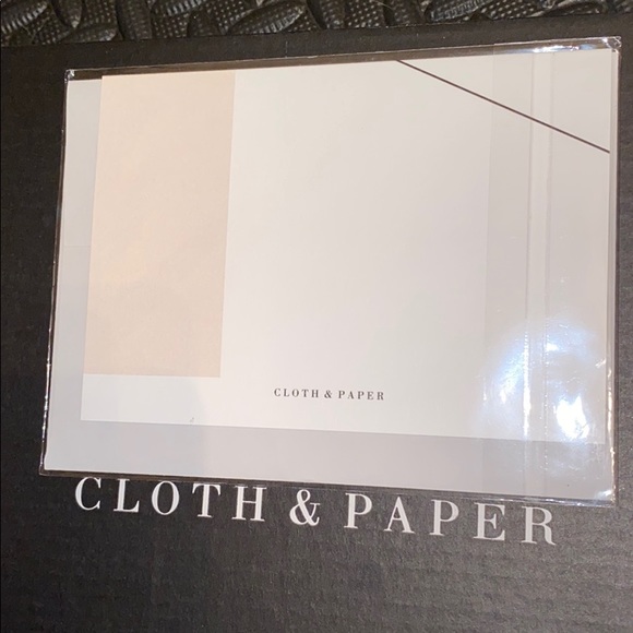 Cloth and paper card with envelope. - Picture 2 of 3
